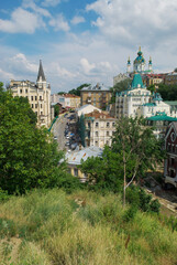 Fototapeta na wymiar Andrew's Descent in Kiev. Ukraine