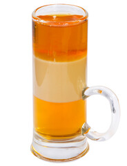 striped cocktail shot