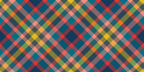 traditional scotland diagonal tartan ornament repeatable pattern, old colors, editable vector illustration