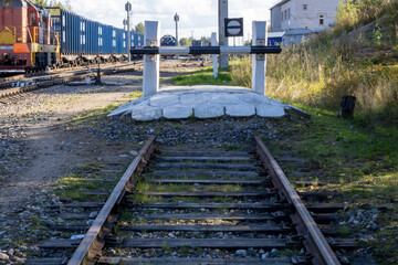 A dead end on the railway. The end of the road.