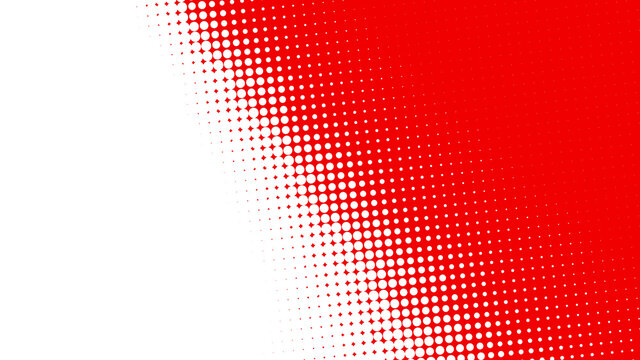 Red Halftone Background With Dots