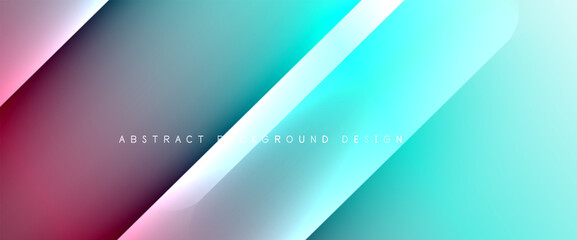 Fluid gradients with dynamic diagonal lines abstract background. Bright colors with dynamic light and shadow effects. Vector wallpaper or poster