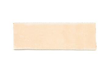 Clothes label on white background