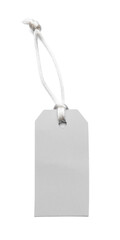Blank paper tag on white background