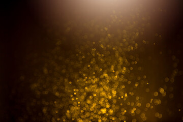 Abstract gold bokeh