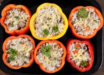 Stuffed pepper.