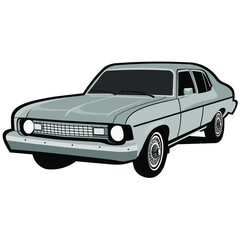 Obraz na płótnie Canvas american car clasic for logo