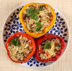Stuffed pepper.