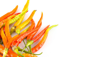 red hot chili pepper isolated on a white background
