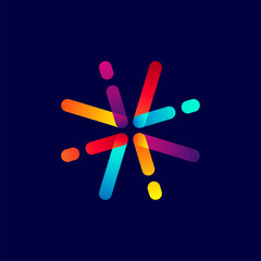 people and light logo design