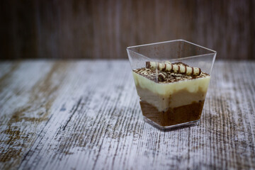tender summer dessert three chocolates