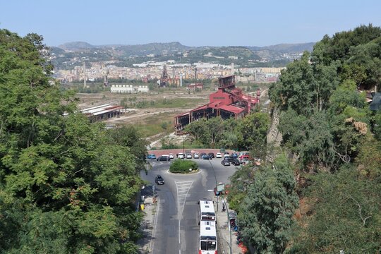 Napoli - Panorama di Bagnoli dal ponte di Viale Virgilio