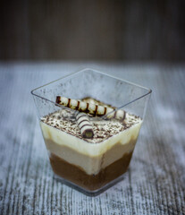 tender summer dessert three chocolates