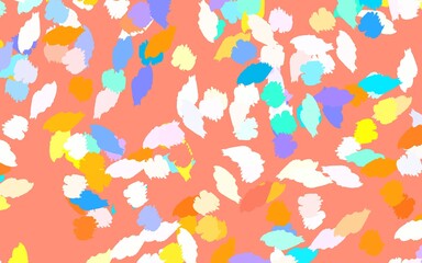 Light Multicolor vector pattern with random forms.