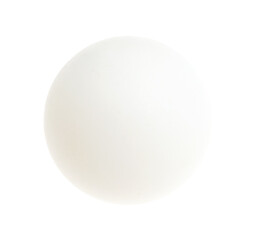 White ping pong ball on a white
