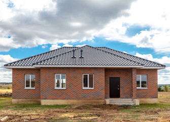 New brick cottage in the village