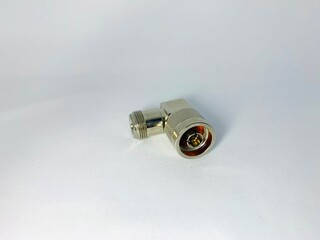 accessories of connector for telecommunication system : N-type on  white background