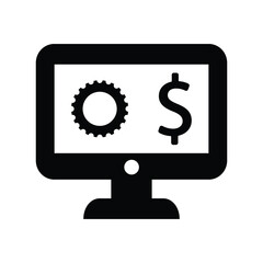Finance vector icon for apps and websites