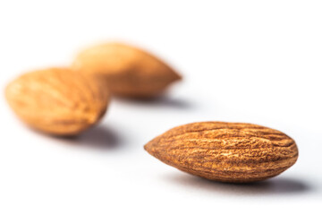 Closeup of almonds