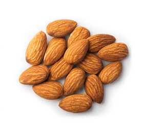 pile of almonds seeds
