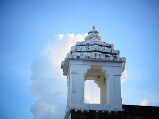 A small temple on the boundary wall of Lingaraj Temple