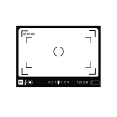 video recording on a white background, vector illustration