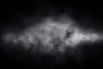 Obraz na płótnie Canvas Abstract image of white spot lighting and smoke fog in black background.