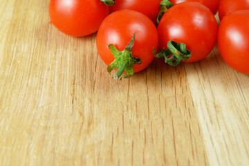 Many fresh tasty tomatos cherry background, plum tomatoes, closeup, rotation