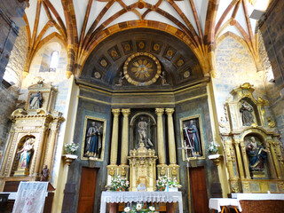 Church of San Juan Bautista  in Basque Village Belauntza, Spain   