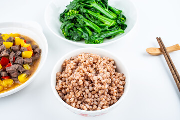 A table of Chinese national dishes