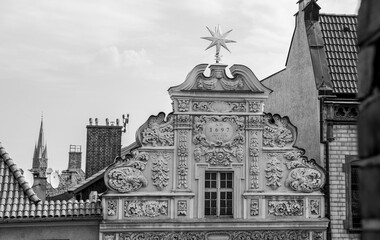 Stare miasto. Toruń- Polska. Dom pod gwiazdą. © Anastasiia