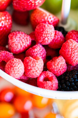 Cheese and fruit plate