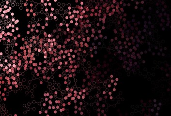 Fototapeta na wymiar Dark Pink, Red vector backdrop with artificial intelligence data.