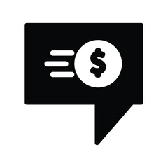  chat dollar message money icon
