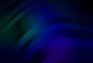 Obraz premium Dark Blue, Green vector template with wry lines.