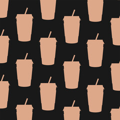 coffee mugs background vector design