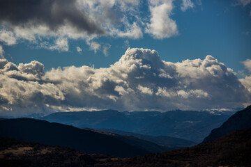 Winter in La Cerdanya, Pyrenees, Spain