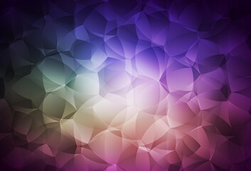Obraz premium Dark Pink, Green vector background with abstract shapes.
