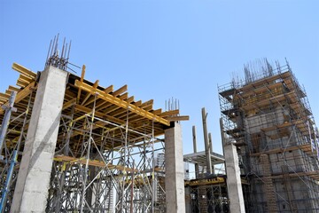 civil construction site Building in Oman. Ibri, Oman : 14-09-2020