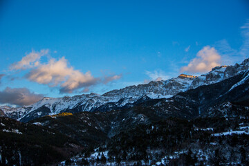 Winter Serra Del Cadi in La Cerdanya, Pyrenees, Spain