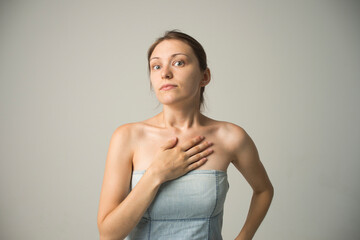 picture of young good-looking teenage girl isolated