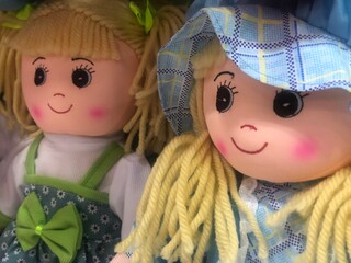 cute rag dolls in attractive colors