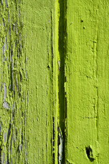 Weathered green painted wood background