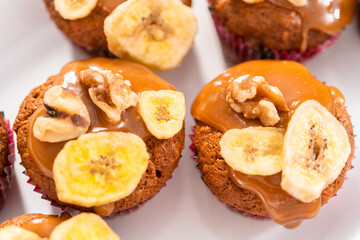 Baking banana bread