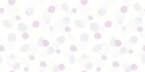 Pastel transparent flower petal dot seamless pattern. Hand drawn purple floral petal on white background. Great for women and girls fashion fabric, textile, wrapping paper, scrapbooking. Surface