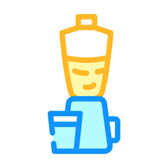 blender kitchen equipment color icon vector illustration