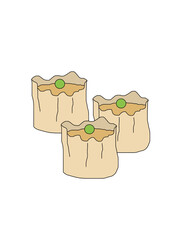 illustration of a Shumai