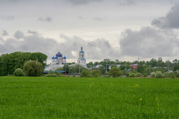 Bogolyubovo, Vladimir Oblast/ Russia- May 13th 2012: Svyato-Bogolyubsky monastery