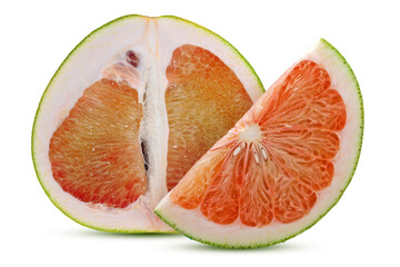 Pomelo or grapefriut isolated on white background