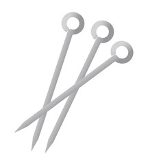 ロープ止め鉄杭